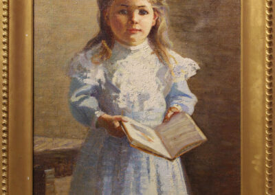 Helena Sturtevant Portrait of Young Girl with Book