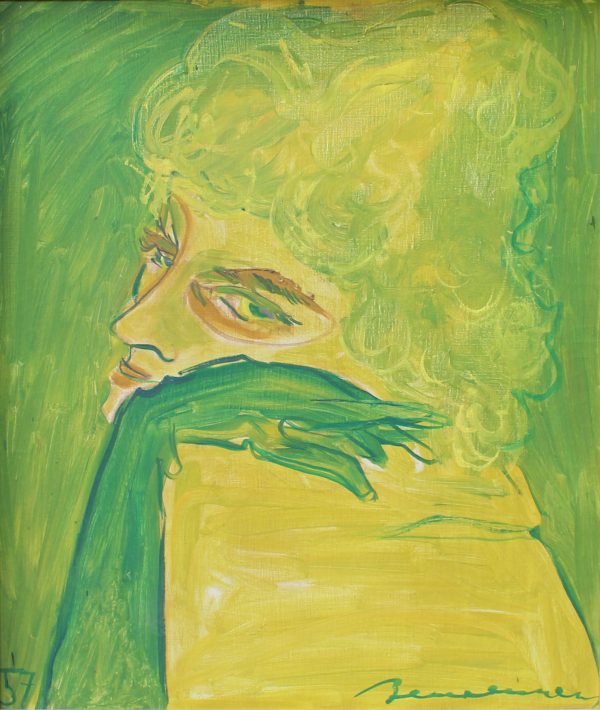 Bemelmans Portrait in Yellow UF