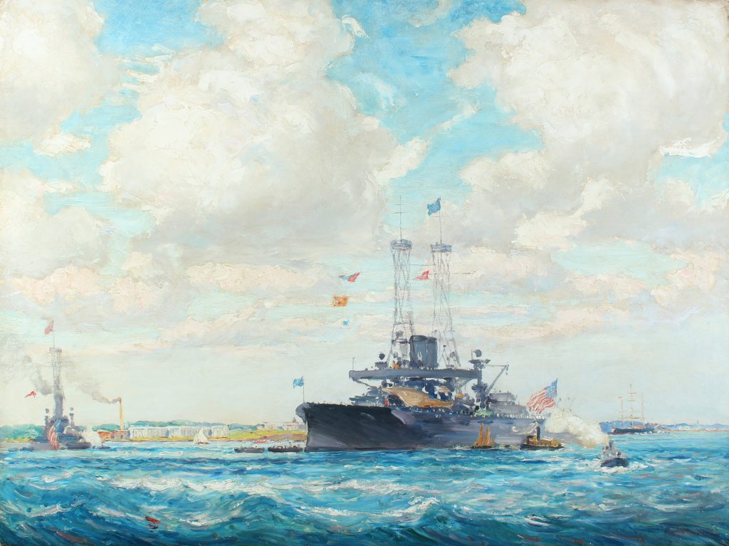 Beal - Battleship at Newport - after conservation