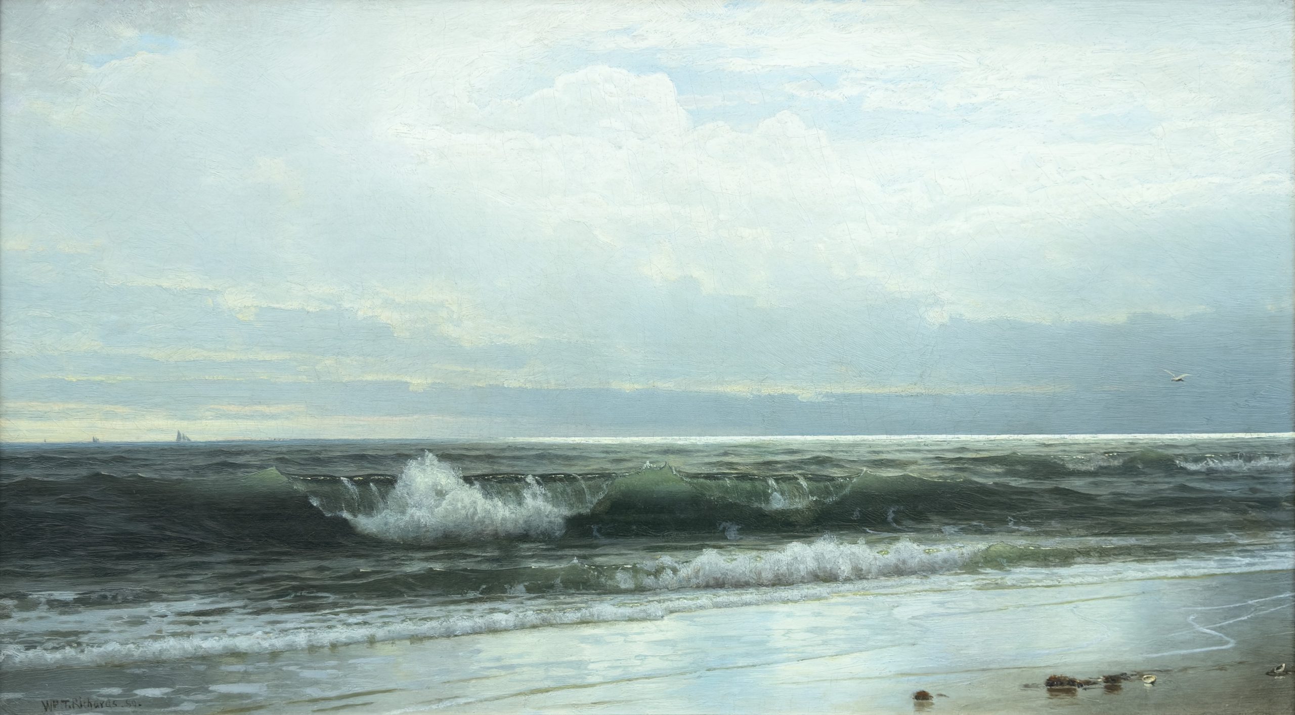 Richards - A Rhode Island Sandy Beach - UF william trost richards, newport coast